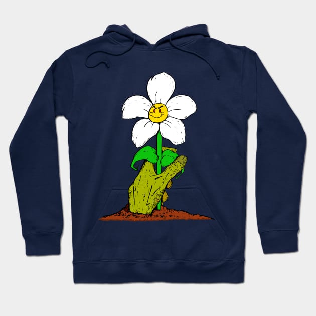 Evil Zombie Flower Hoodie by Ferrell